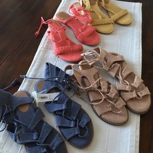 Suede sandals new